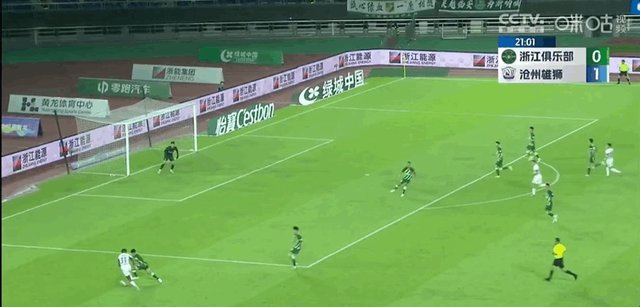 【中超】所罗门双响莱昂纳多制造2球 浙江2比2沧州